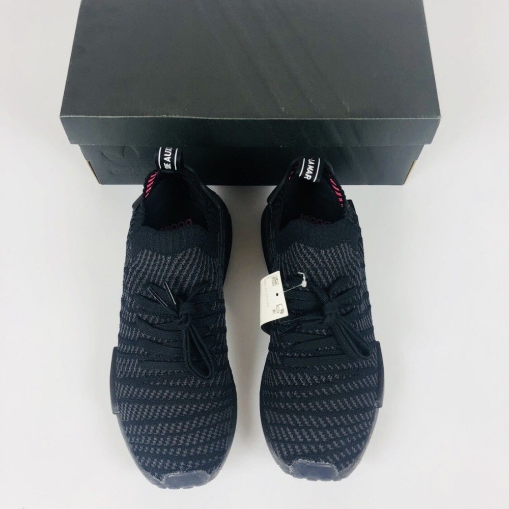 Adidas NMD_R1 STLT PK CQ2391 triple black - Picture 3 of 6